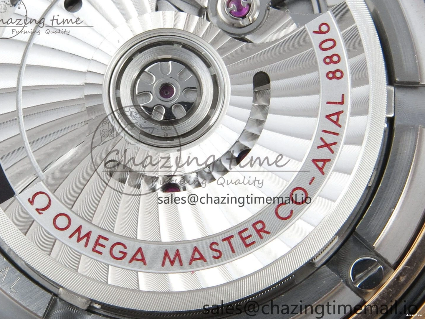 0510 Stylish Seamaster 300M Diver Rose Gold VSF 1:1 Best Edition Black Dial on Mesh Bracelet A 7662